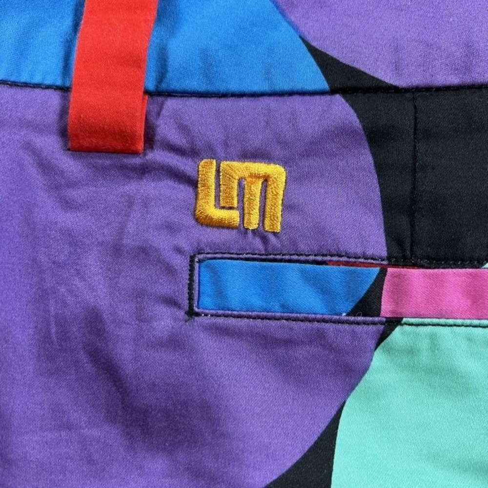 Loudmouth Golf Shorts Womens 10 Colorful Polka Dot Rainbow Cotton Pattern‎ - Picture 3 of 10